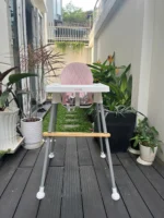 Ghế ăn dặm Babyhop kèm thanh gác chân & đệm, nâng hạ 2 nấc - Ảnh 10