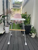 Ghế ăn dặm Babyhop kèm thanh gác chân & đệm, nâng hạ 2 nấc - Ảnh 19
