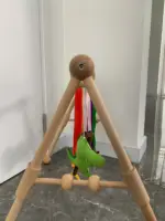 Kệ chữ A (kèm đồ chơi vận động) & giá treo cũi bằng gỗ Bon store 0-2 tuổi - Ảnh 11