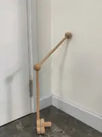 Kệ chữ A (kèm đồ chơi vận động) & giá treo cũi bằng gỗ Bon store 0-2 tuổi - Ảnh 3