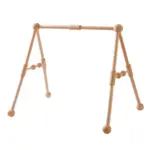 Kệ chữ A (kèm đồ chơi vận động) & giá treo cũi bằng gỗ Bon store 0-2 tuổi - Ảnh 5