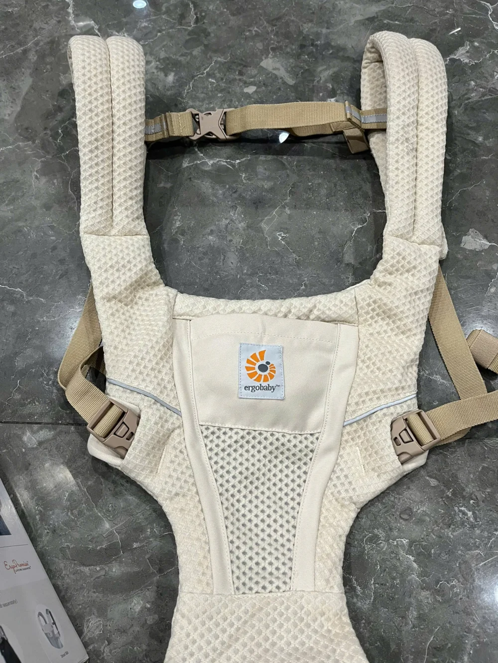 Địu Ergo baby Alta Hip Seat màu kem (kèm box) - Ảnh 4