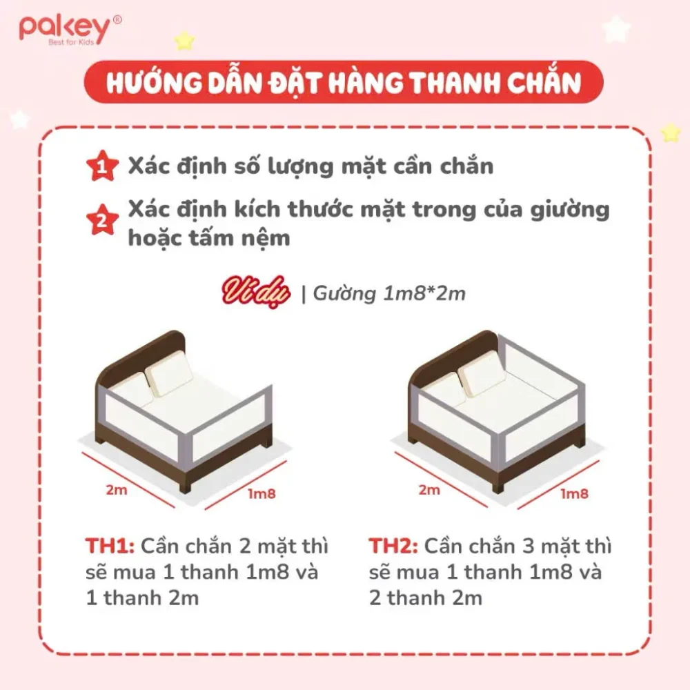 Thanh chắn giường Pakey Premium gấp gọn, tháo lắp tiện lợi KT 1m6x2m (tổng 3 mặt) - Ảnh 19