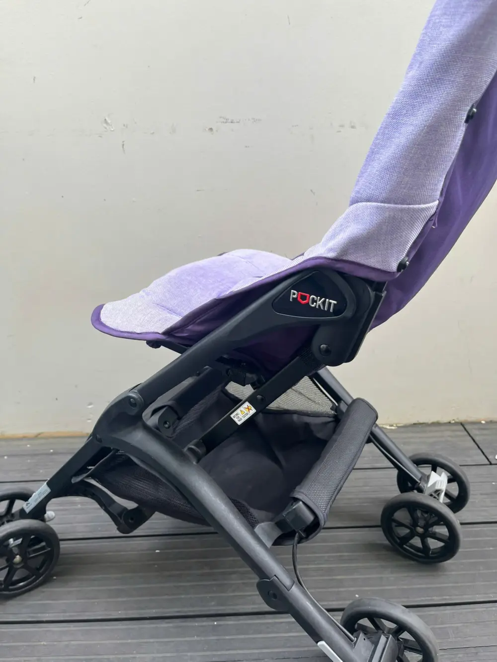 Xe đẩy gấp gọn GB Pockit Air All Terrain màu tím (kèm balo đựng xe) - Ảnh 15