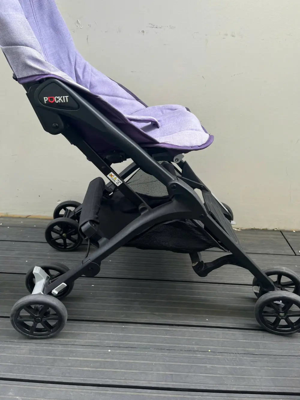 Xe đẩy gấp gọn GB Pockit Air All Terrain màu tím (kèm balo đựng xe) - Ảnh 17