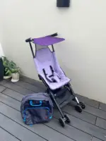 Xe đẩy gấp gọn GB Pockit Air All Terrain màu tím (kèm balo đựng xe) - Ảnh 2