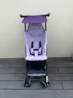 Xe đẩy gấp gọn GB Pockit Air All Terrain màu tím (kèm balo đựng xe) - Ảnh 7