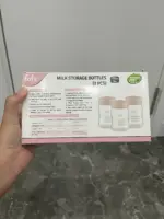 Set 2 món 3 bình trữ sữa cổ rộng Fatz 150ml & Túi trữ sữa Jumysie 250ml (nguyên seal) - Ảnh 9