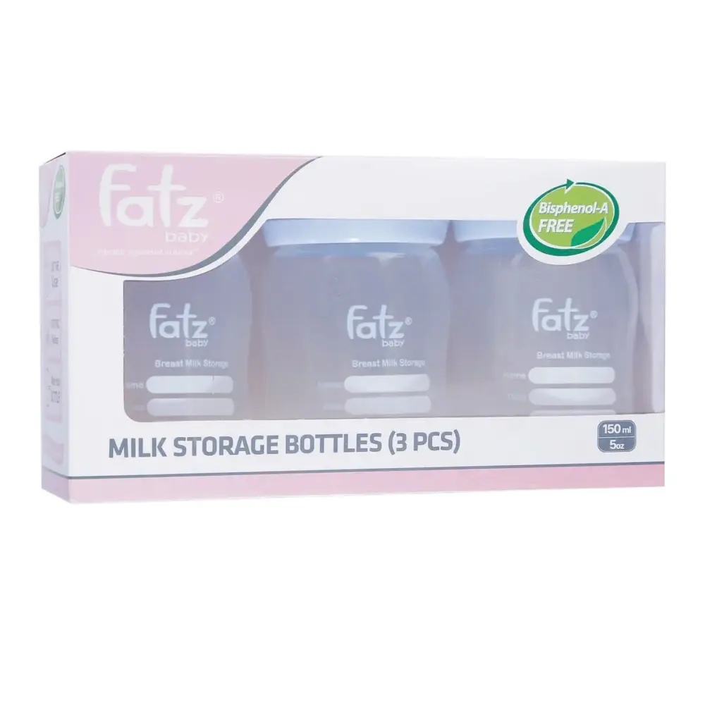 Set 2 món 3 bình trữ sữa cổ rộng Fatz 150ml & Túi trữ sữa Jumysie 250ml (nguyên seal) - Ảnh 5