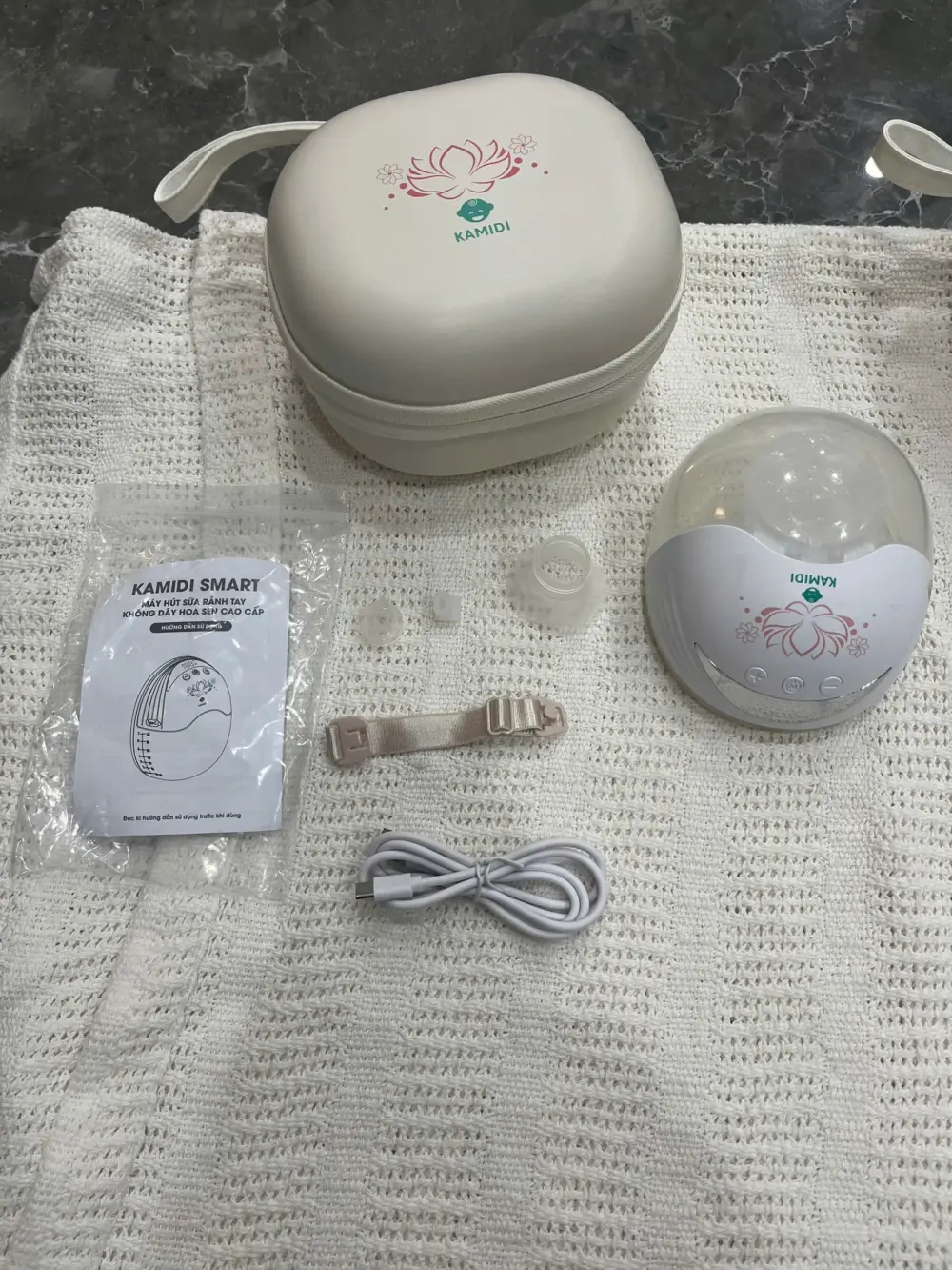 Máy hút sữa không dây Kamidi Smart hoa sen (còn cốp đựng máy) - Ảnh 11
