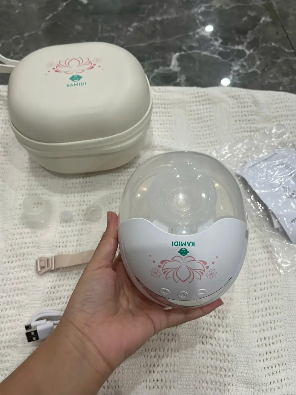 Máy hút sữa không dây Kamidi Smart hoa sen (còn cốp đựng máy) - Ảnh 22