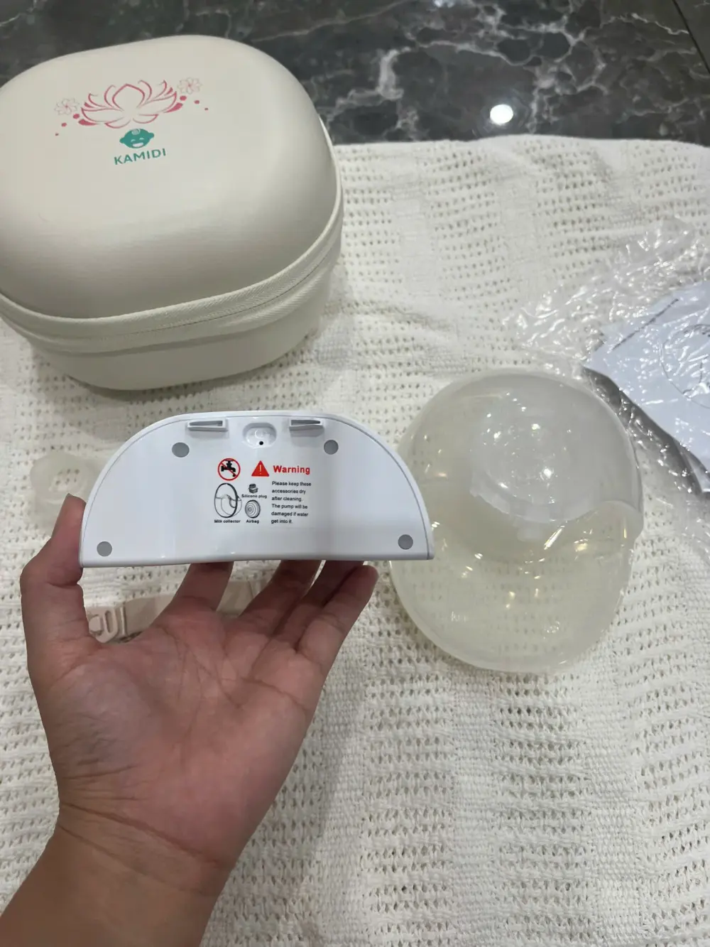 Máy hút sữa không dây Kamidi Smart hoa sen (còn cốp đựng máy) - Ảnh 26