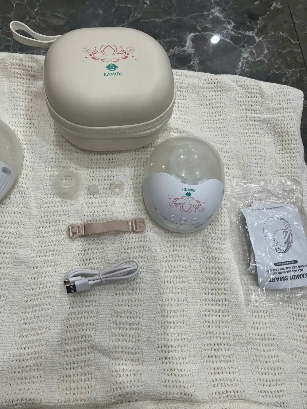 Máy hút sữa không dây Kamidi Smart hoa sen (còn cốp đựng máy) - Ảnh 7