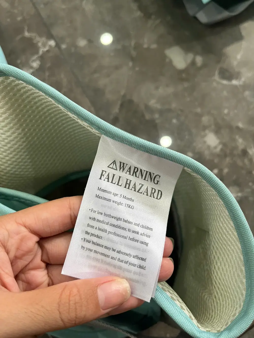 Địu Hipseat Mama’s Choice màu ngọc lam (no box) 4-36M tối đa 15kg - Ảnh 11