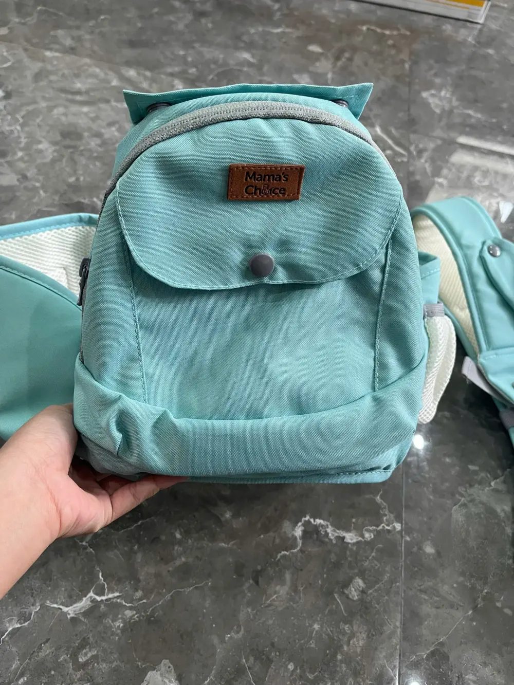 Địu Hipseat Mama’s Choice màu ngọc lam (no box) 4-36M tối đa 15kg - Ảnh 28