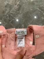 Đầm yếm dài tay bé gái 2 món kèm nơ Nicole Miller (size 6-9m) - Ảnh 4