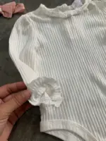 Đầm yếm dài tay bé gái 2 món kèm nơ Nicole Miller (size 6-9m) - Ảnh 8