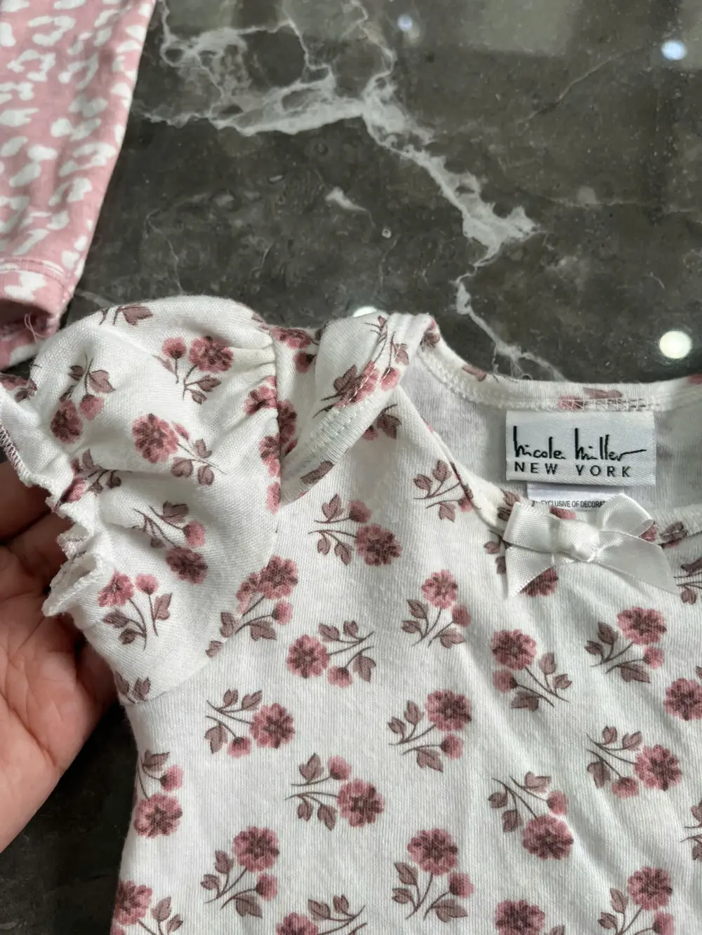 Set 2 bodyship bé gái Nicole Miller NY (size 6-9m) - Ảnh 8