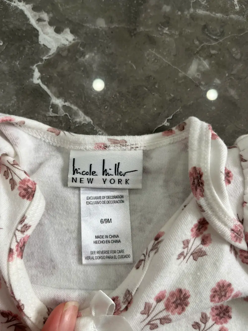 Set 2 bodyship bé gái Nicole Miller NY (size 6-9m) - Ảnh 12