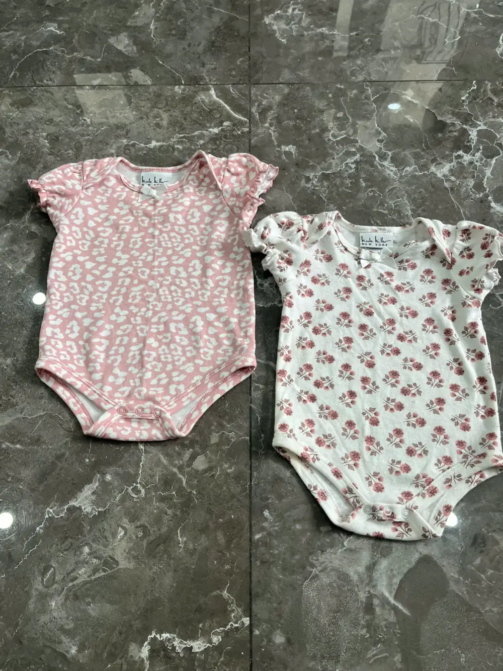 Set 2 bodyship bé gái Nicole Miller NY (size 6-9m) - Ảnh 14