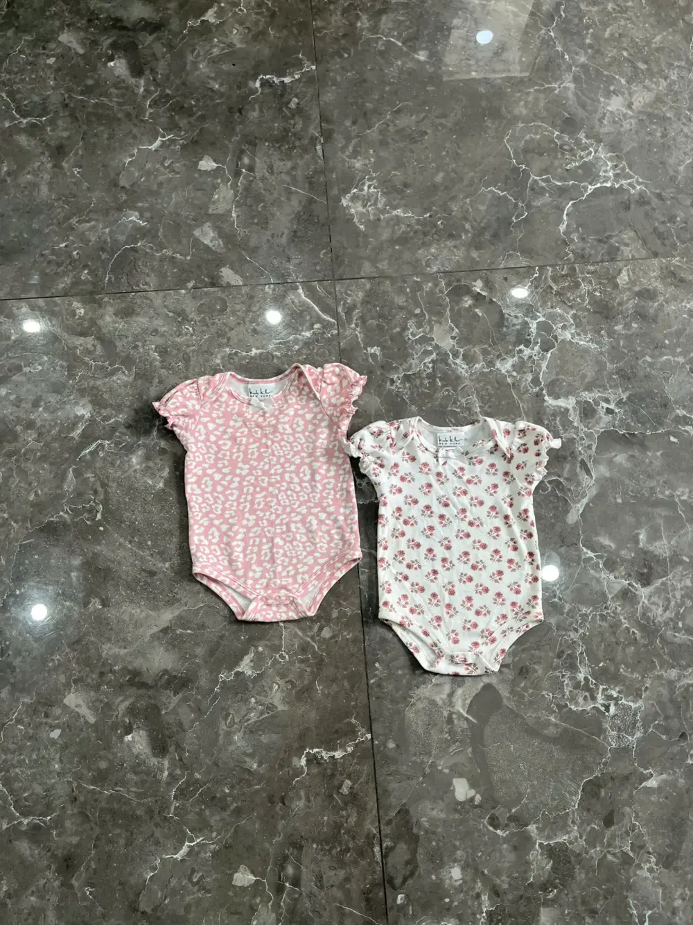 Set 2 bodyship bé gái Nicole Miller NY (size 6-9m) - Ảnh 3