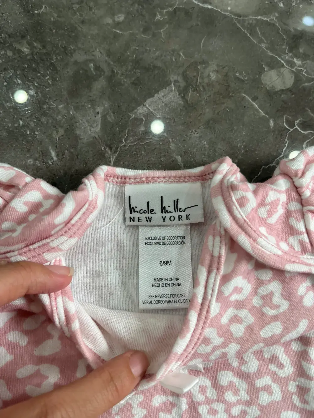 Set 2 bodyship bé gái Nicole Miller NY (size 6-9m) - Ảnh 4