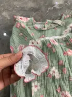 Set 2 bộ bodysuit dài tay hoa nhí vintage Chikpea Organic (size 6-9m) - Ảnh 7