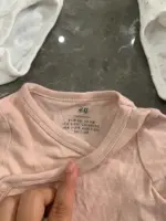 Set 3 bodysuit dài tay vạt chéo bé H&M (size newborn) - Ảnh 2