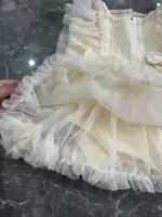 Đầm body phối lưới màu kem Little bill (size 0-3m) - Ảnh 10