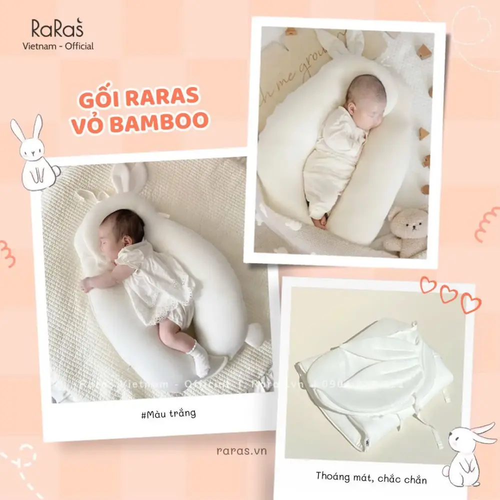 Set gối thỏ Raras vải bamboo & Bộ cool kit làm mát vải Duraron (còn box) 2M+ - Ảnh 19