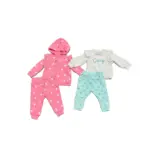 Set 2 bộ áo quần dài Carter’s màu hồng, xám xanh (size: 6m/9m)