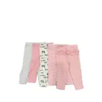 Set 5 quần legging mix brand Wonder Nation, Carter’s màu hồng, xám, trắng (size: 12m)