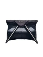 Nôi cũi lưới gấp gọn Nuna Sena Aire màu Charcoal (còn túi đựng hãng) & tặng kèm nệm cũi sơ dừa đặt làm riêng theo size nôi