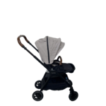 Xe đẩy Nuna triv màu xám be khung đen 0-4 tuổi tối đa 22kg