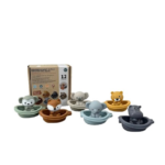 Đồ chơi nhà tắm, xếp chồng cho bé silicon (full box) no brand