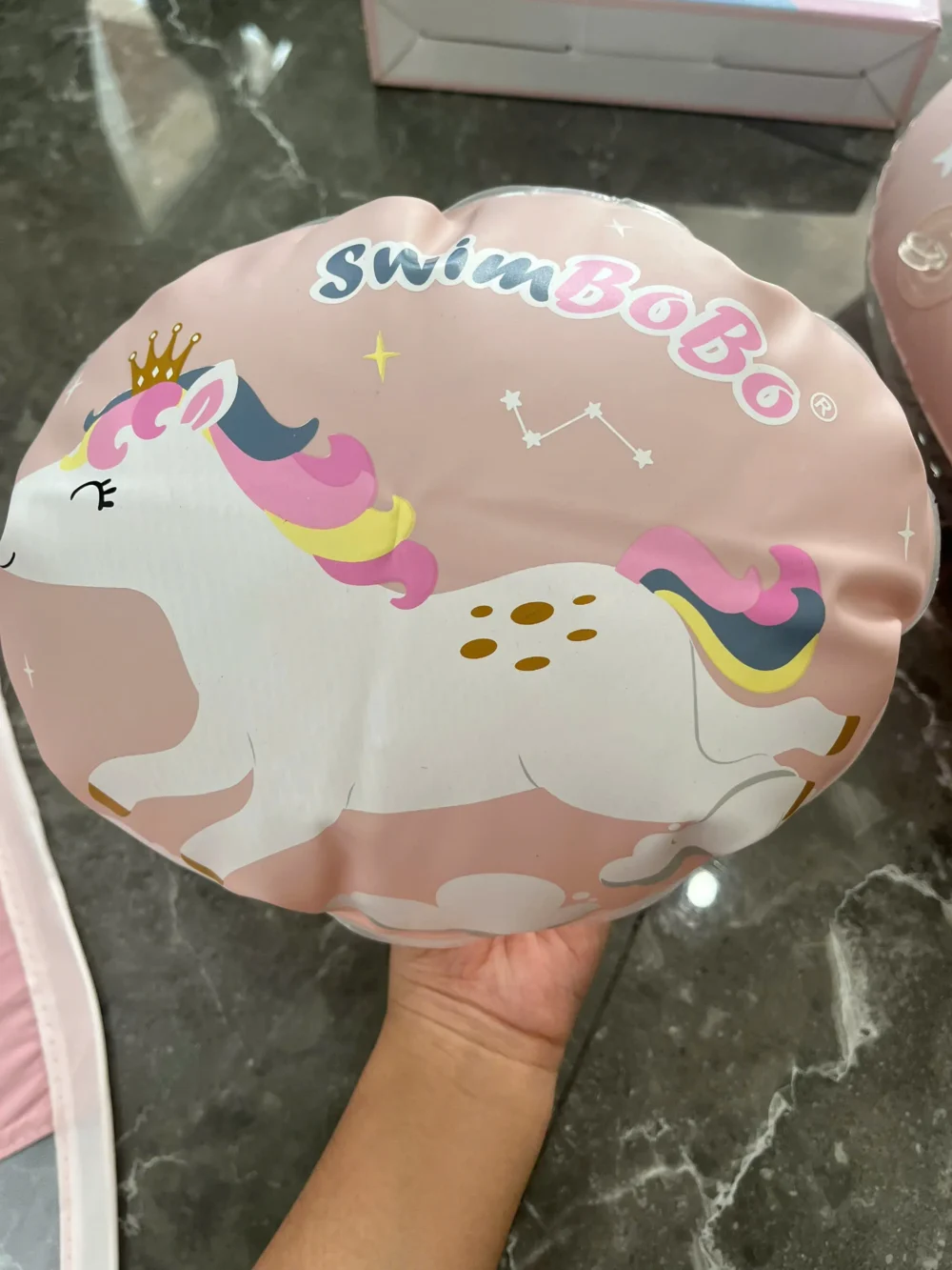 Phao bơi chống lật cho bé Swimbobo có túi khí và mái che ( full box) swimbobo - Ảnh 16
