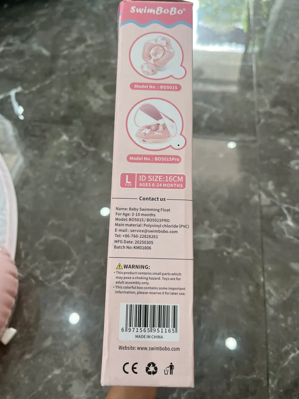 Phao bơi chống lật cho bé Swimbobo có túi khí và mái che ( full box) swimbobo - Ảnh 18