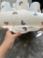 Ghế bơi tập ngồi hoạ tiết cầu vòng cho bé (full box) P playing - Ảnh 8