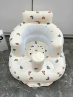 Ghế bơi tập ngồi hoạ tiết cầu vòng cho bé (full box) P playing - Ảnh 10