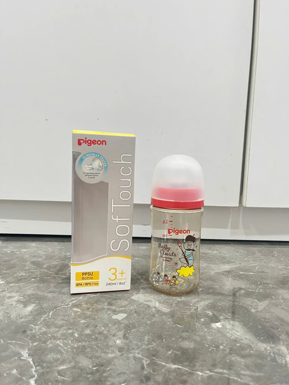 Bình sữa Pigeon PPSU Plus 240ml kèm núm ( full box) Pigeon - Ảnh 3