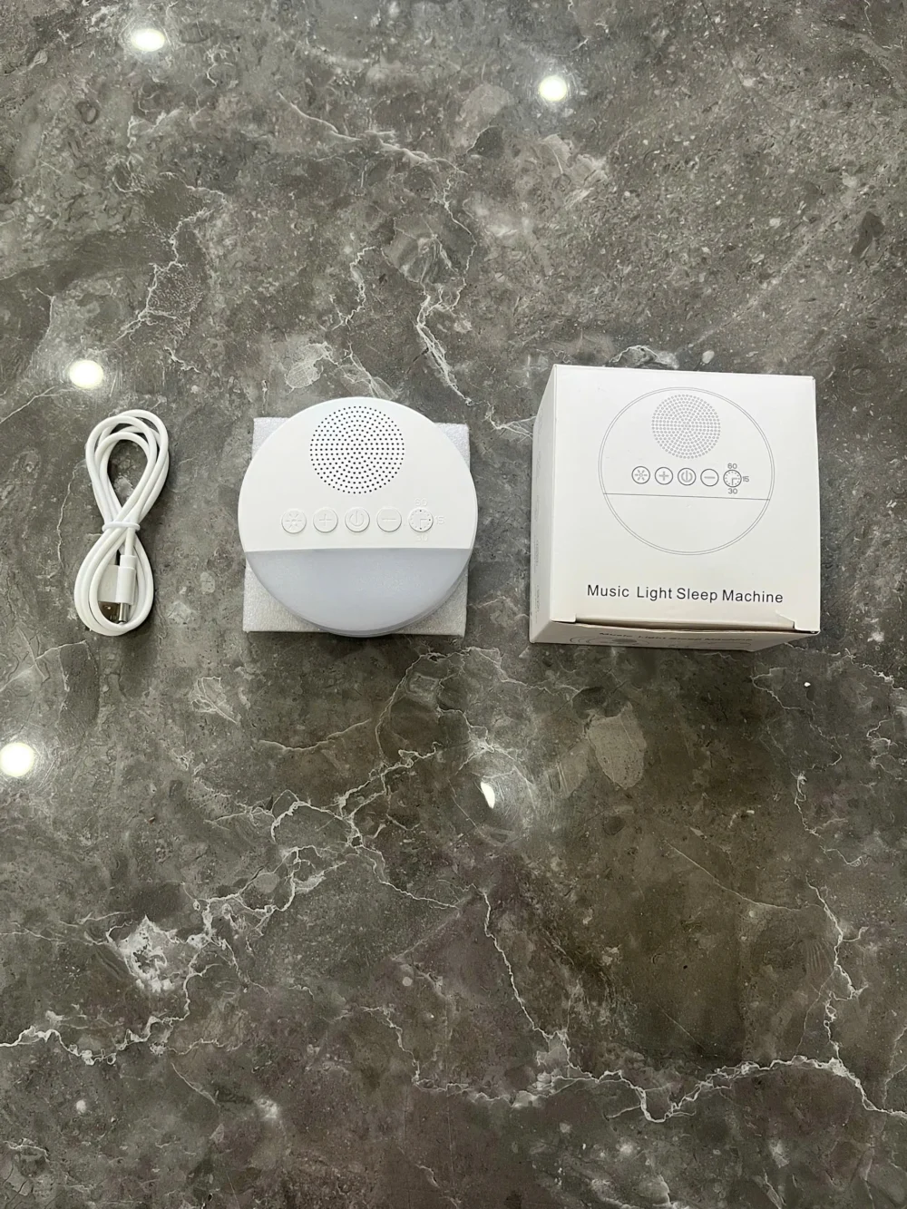 Máy tạo tiếng ồn trắng Q8 20 âm thanh nghe thư giãn thoải mái giúp bé ngủ ngon sâu giấc (full box) no brand - Ảnh 10