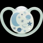 Set 2 ti giả Nuk Space night màu xanh/bạc hà, 2 chiếc kèm hộp đựng ( full box) NuK - Ảnh 8