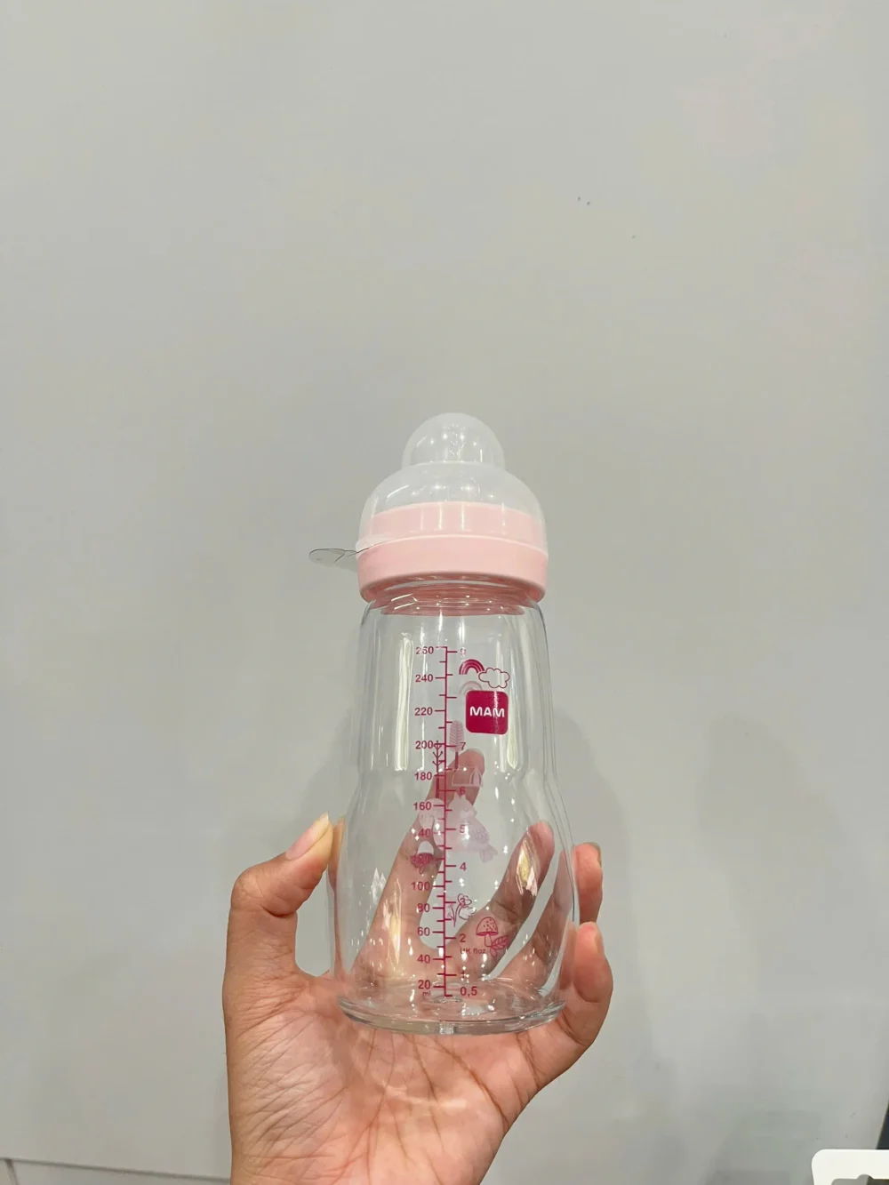 Bình sữa thủy tinh Mam Feel Good 260ml kèm núm ti sơ sinh ( full box) Mam - Ảnh 7