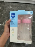 Set 2 bình sữa MAM Easy 330ml không chưa BPA kèm núm size 4m+ (full box) mam - Ảnh 5