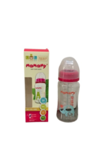 Bình sữa thuỷ tinh Mamamy chống sặc, chống đầy hơi 240ml kèm núm ti size 3 tháng (full box) Mamamy