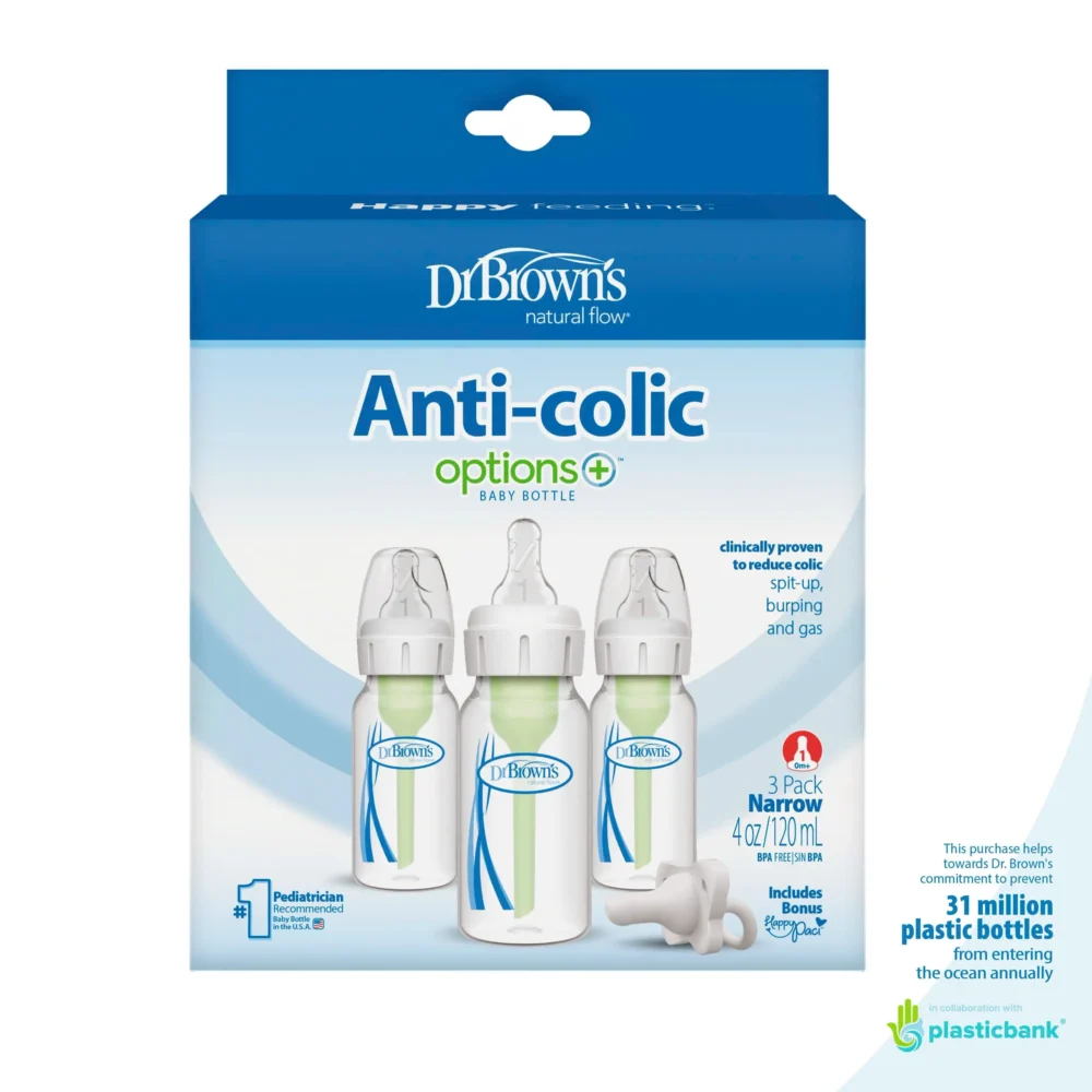 Set 3 bình sữa Dr. Brown's 250ml Anti Colic Options+ kèm núm sơ sinh ( full box) Dr. Brown’s - Ảnh 7