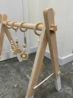 Kệ chữ A kèm 4 đồ chơi gỗ cho bé montessori Mami Mami home (no box) Mami Mami home - Ảnh 3