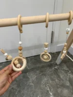 Kệ chữ A kèm 4 đồ chơi gỗ cho bé montessori Mami Mami home (no box) Mami Mami home - Ảnh 7
