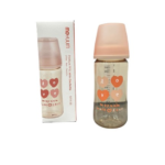 Bình sữa Moyuum PPSU mẫu tim đỏ 270ml kèm núm ( full box) Moyuum