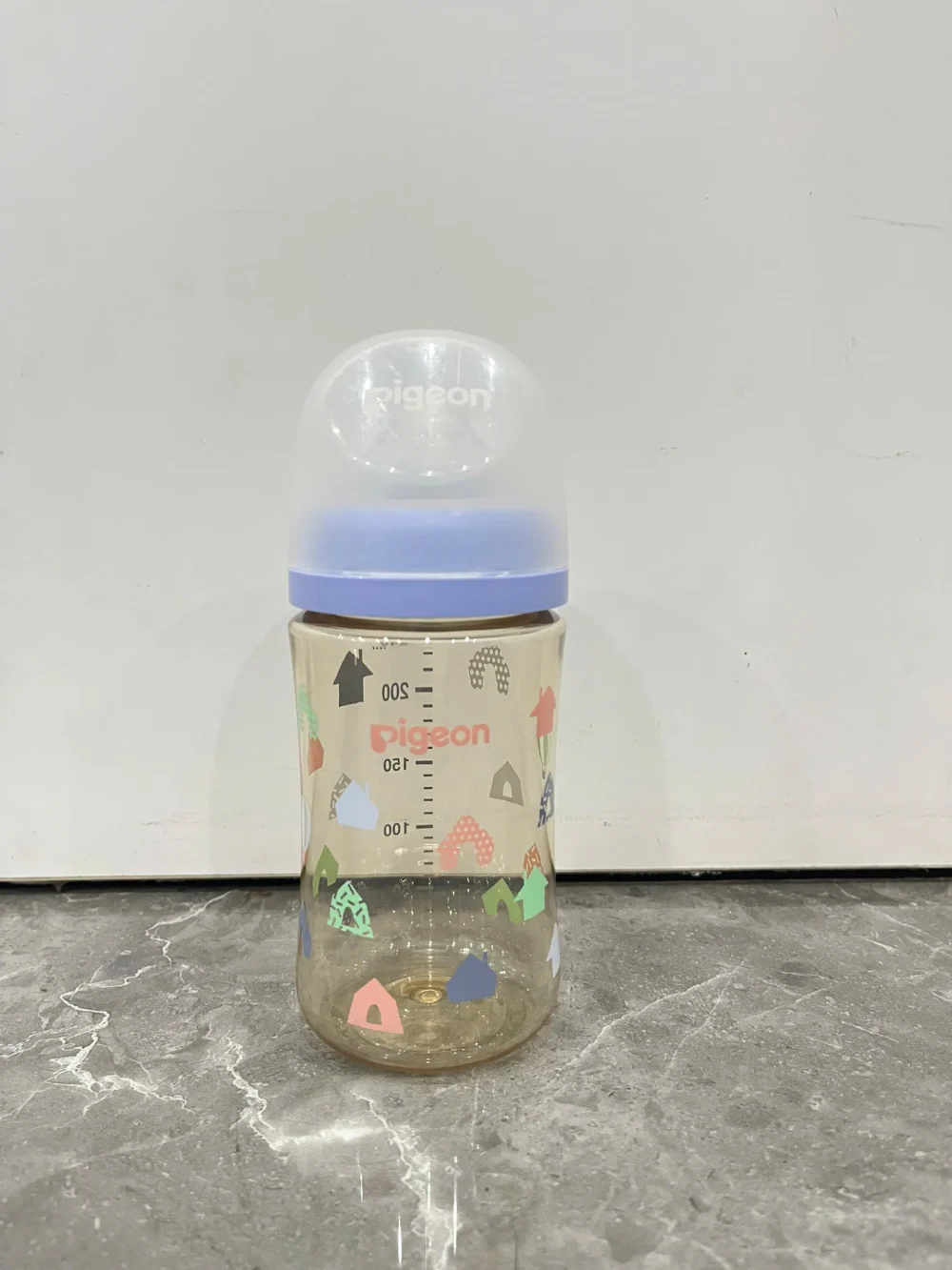 Bình Sữa Pigeon PPSU Plus 240ml hoạ tiết lều kèm núm (no box) pigeon - Ảnh 5
